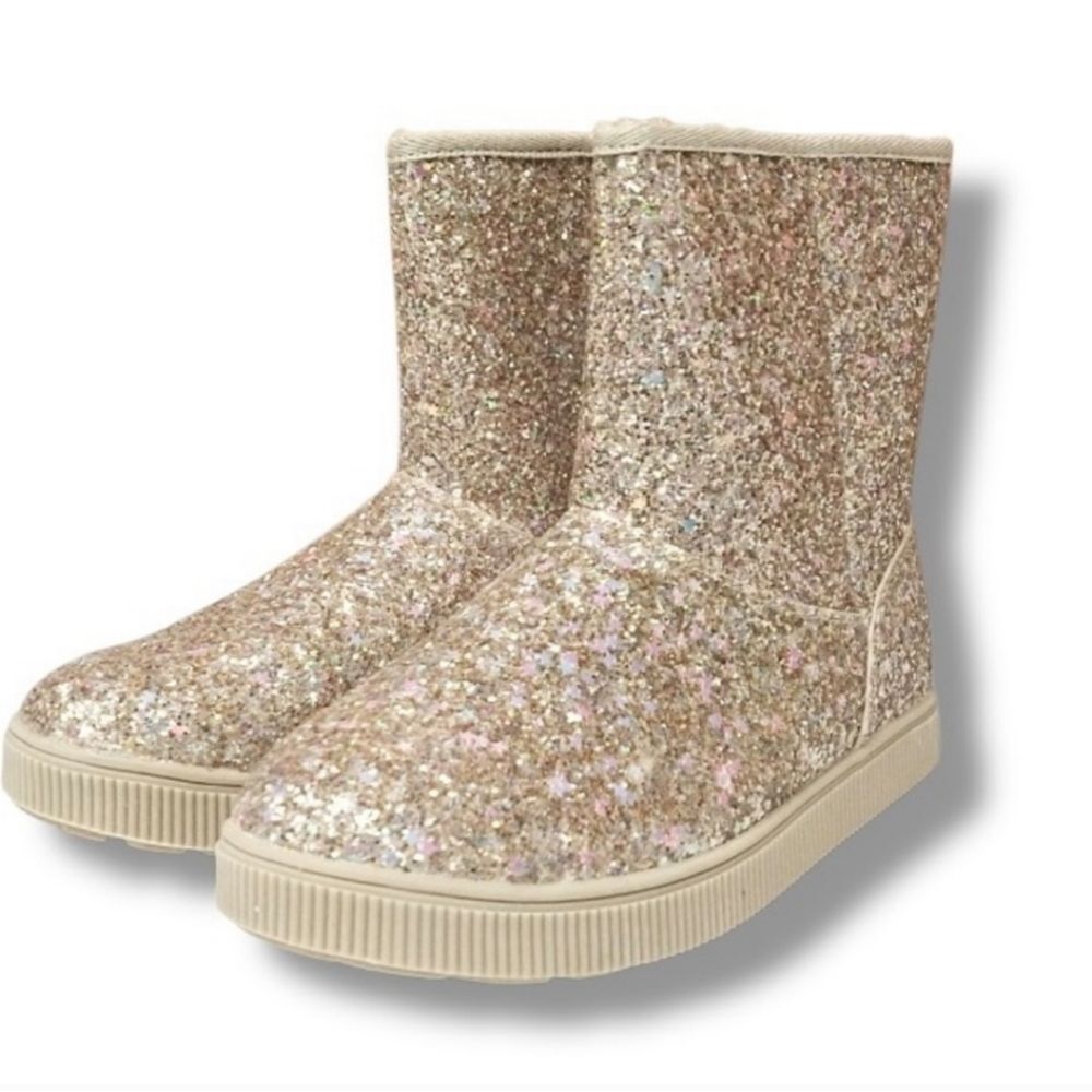 🆕👢Cat & Jack Holland Boots - Gold, Sz 4, 5